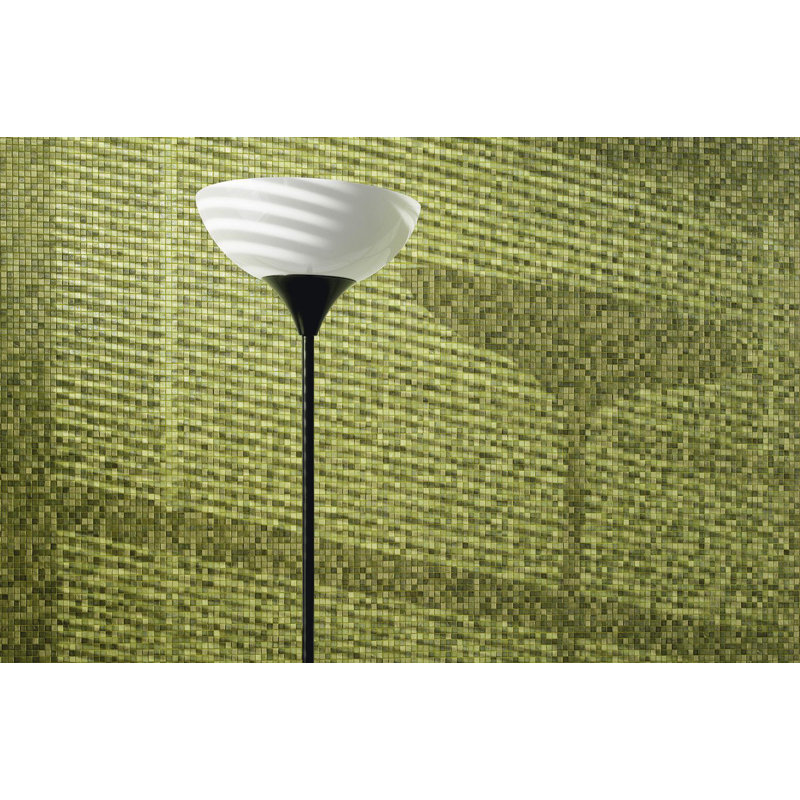 5/8" x 5/8" Glass Mosaic, Yellow/Green