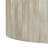 Solid Mango Wood Drum Coffee Table In White Wash