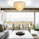 Adsett 6-Light Unique Coastal Natural Round Capiz Shell Flush Mount Ceiling