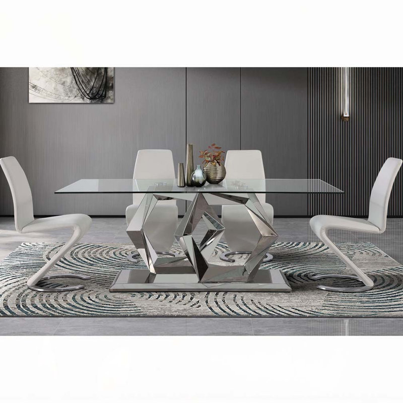 Faux Leather Dining Chair, White