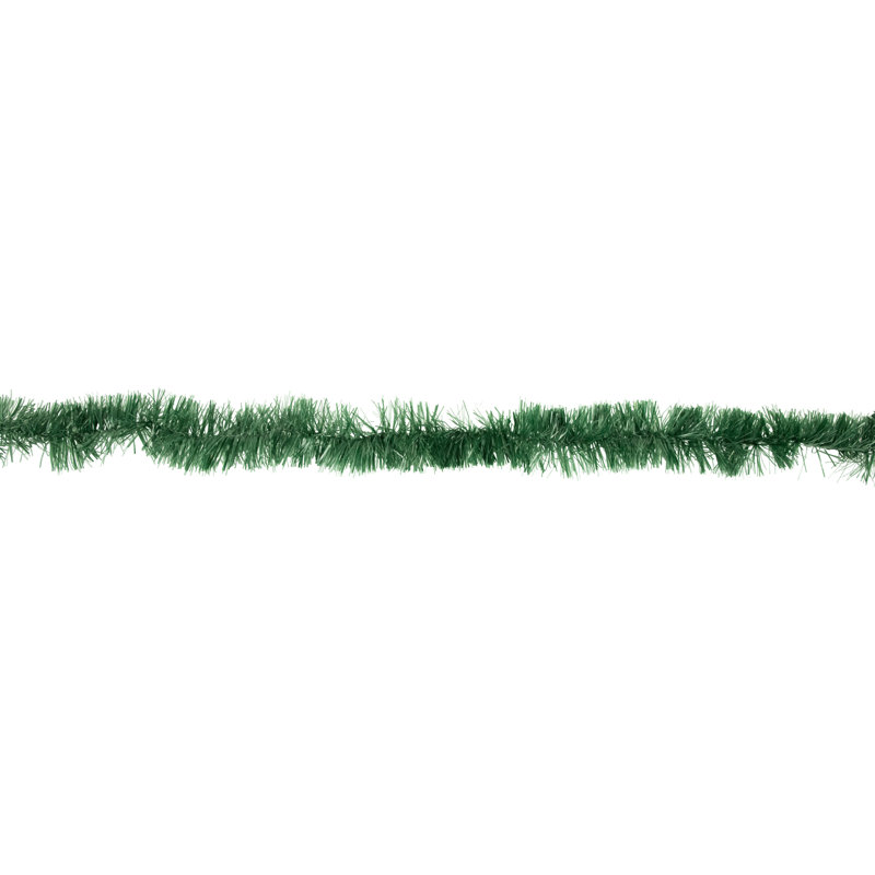 Guirlande de Noël Tinsel - non éclairée, Vert, 50' L x 2.5" W