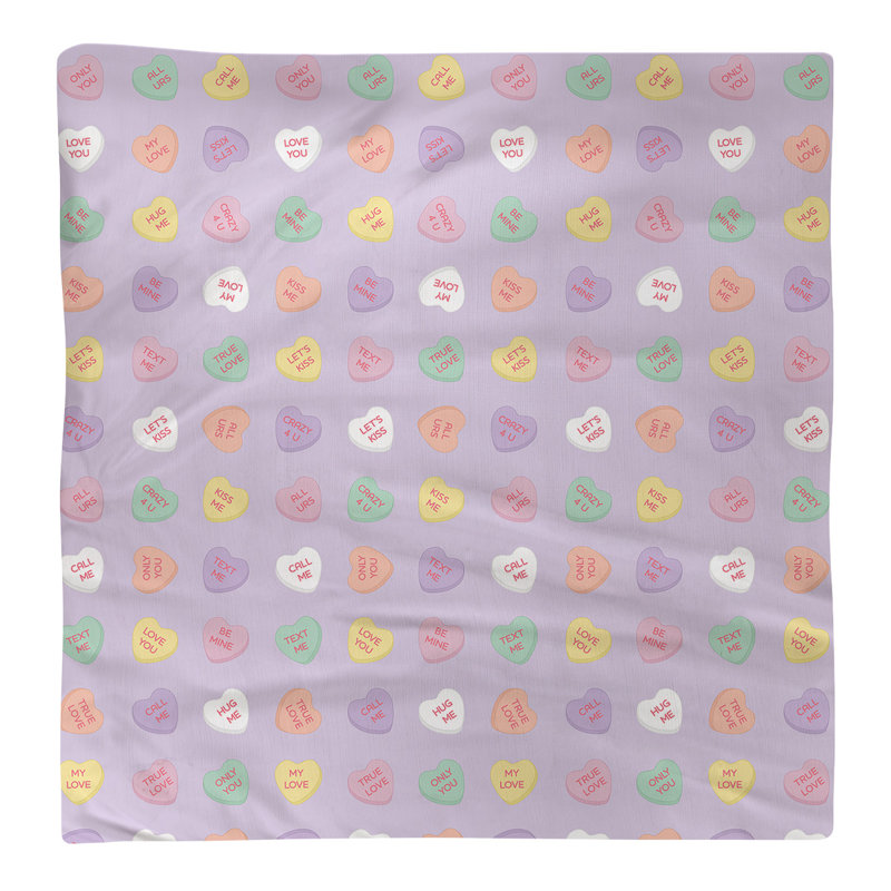 No Pattern Square Napkin, 22" x 22", Violet/Yellow, Cotton