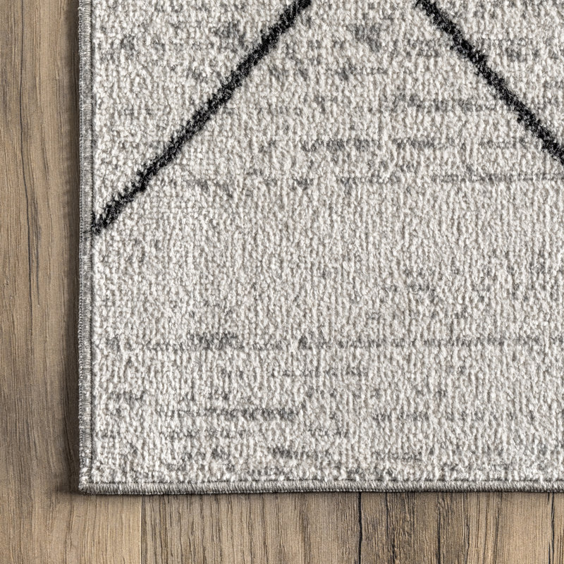 Tapis marocain transitionnel Janelle SpinClean, Rectangle 6 pi 7 po x 9 pi