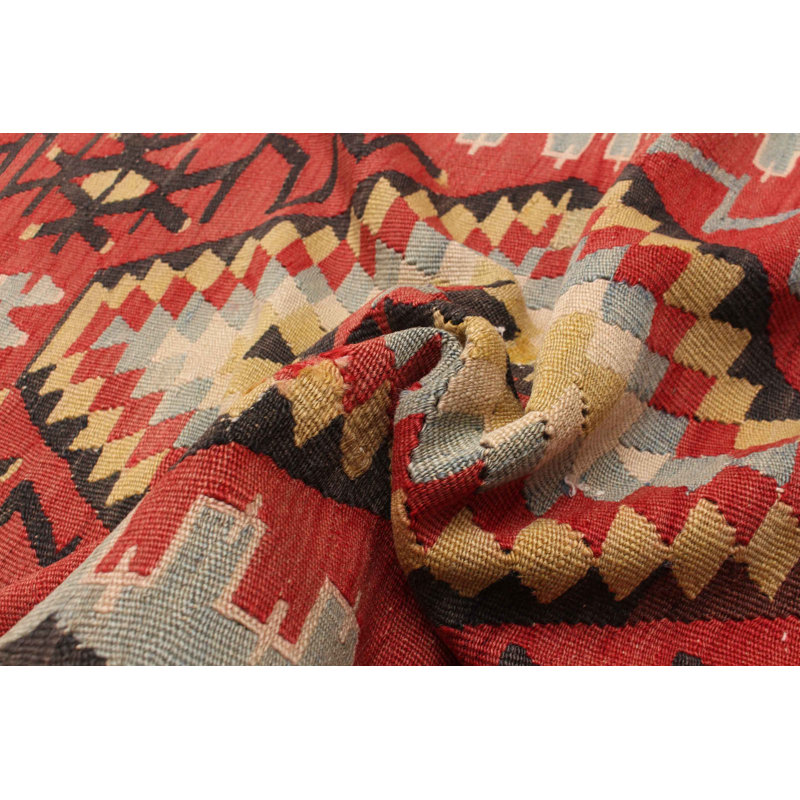 Kilim rouge Sivas 5 pi 7 po x 9 pi 11 po
