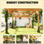 Pergola stable, treillis de jardin pour l'extérieur