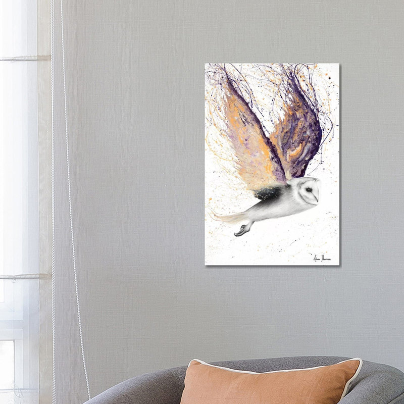 Opal Winged Owl by Ashvin Harrison - Print on Canvas, Wrapped Canvas, 66.04 cm H x 45.72 cm W x 1.91 cm D