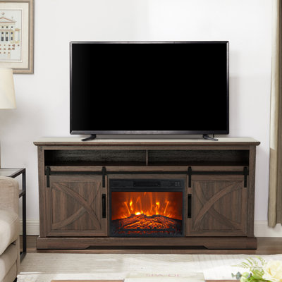 68"" TV Stand With Electric Fireplace, Modern Entertainment Center, Media Console For TVs Up To 78 -  Gracie Oaks, 1414D3F87FDA419A847AEE400B2BA645