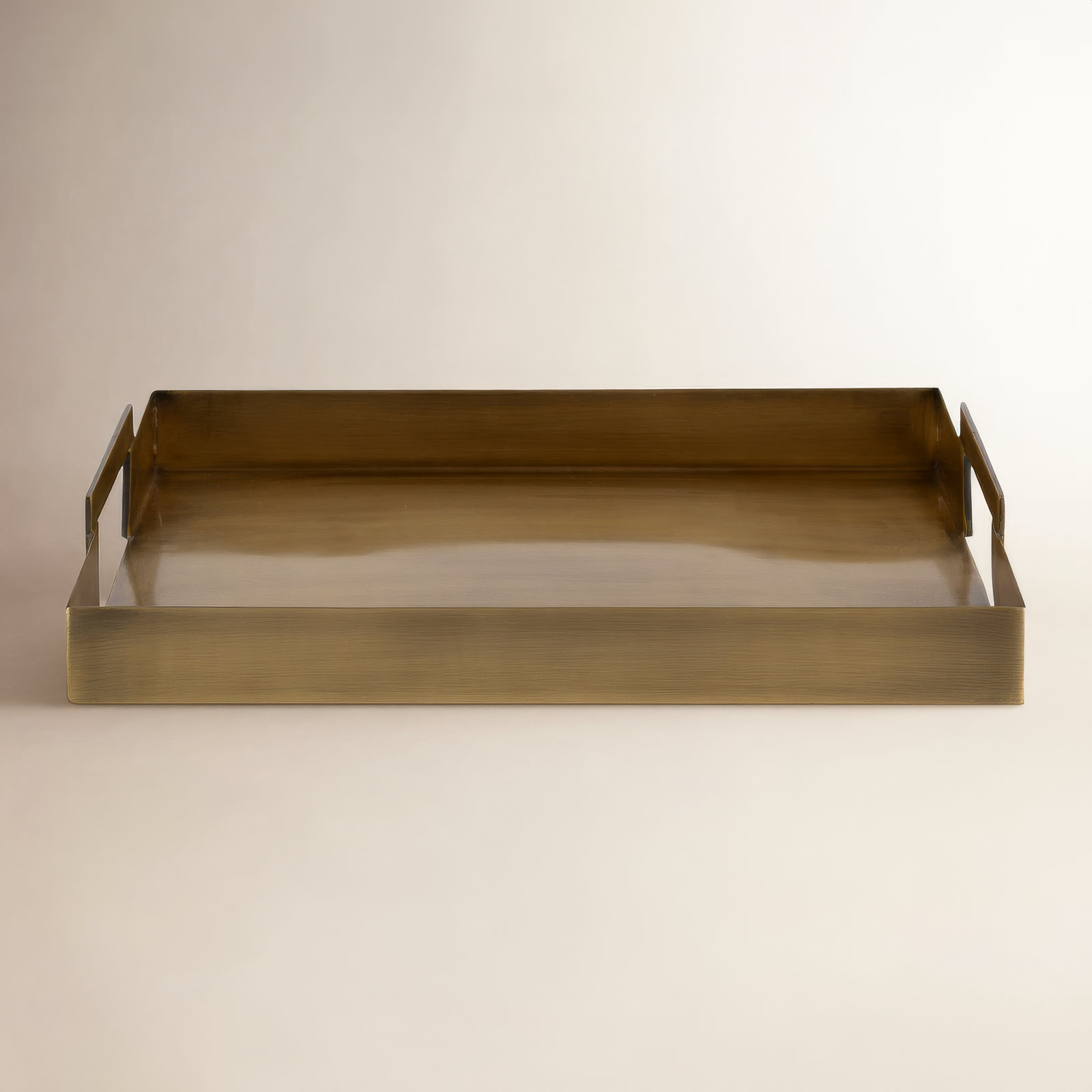 Zenia Metal Tray - Set of 1, Gold