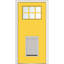 Porte d'entrée pré-montée en fibre de verre Craftsman-40645581-40645584-40645591