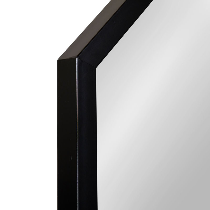 Saleh Flat Mirror, Black