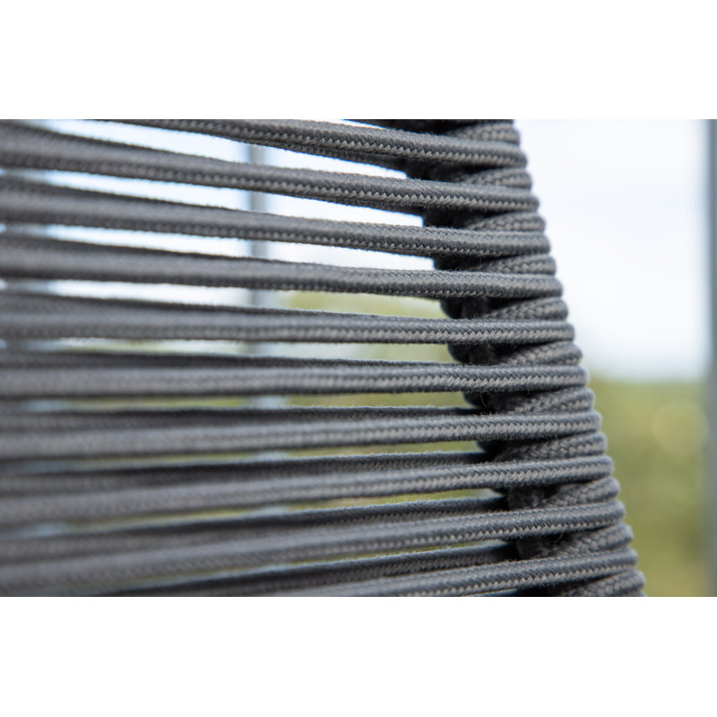Jaquelline Steel Outdoor 61cm Counter Stool, Dark Grey