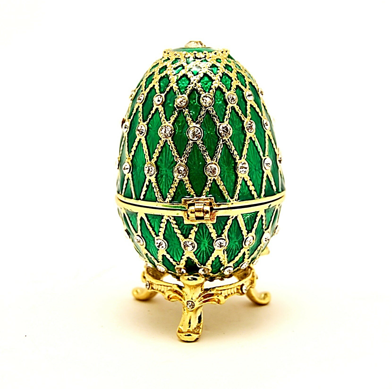 売る なら サンタクロースCristmas Faberge Styled Trinketボックス