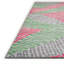 Tapis rose / gris / vert abstrait tissé à la machine-2108656257
