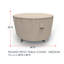 Housse pour table d'extérieur ronde Tanner-624623289