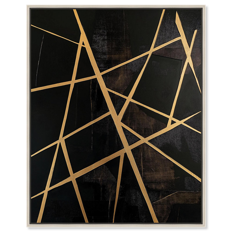 Impression sur toile «Zenith Fractured» par Art Remedy, H 37 po x l 31 po, Cadre argenté