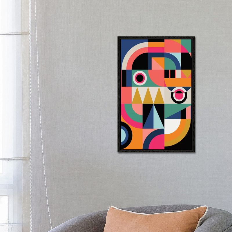 Graphic XIII by Susana Paz - Print on Canvas, Black Floater Framed, 66.04cm H x 45.72cm W x 3.81cm D
