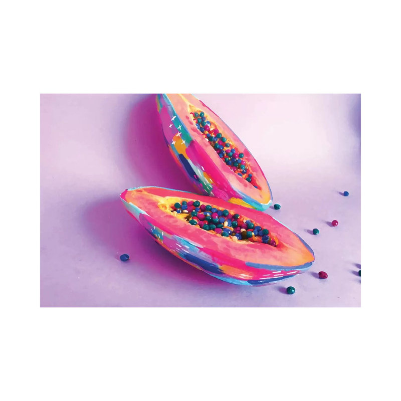 Print, Pas de tapis, H 18 po x l 26 po x P 1,5 po, Toile tendue