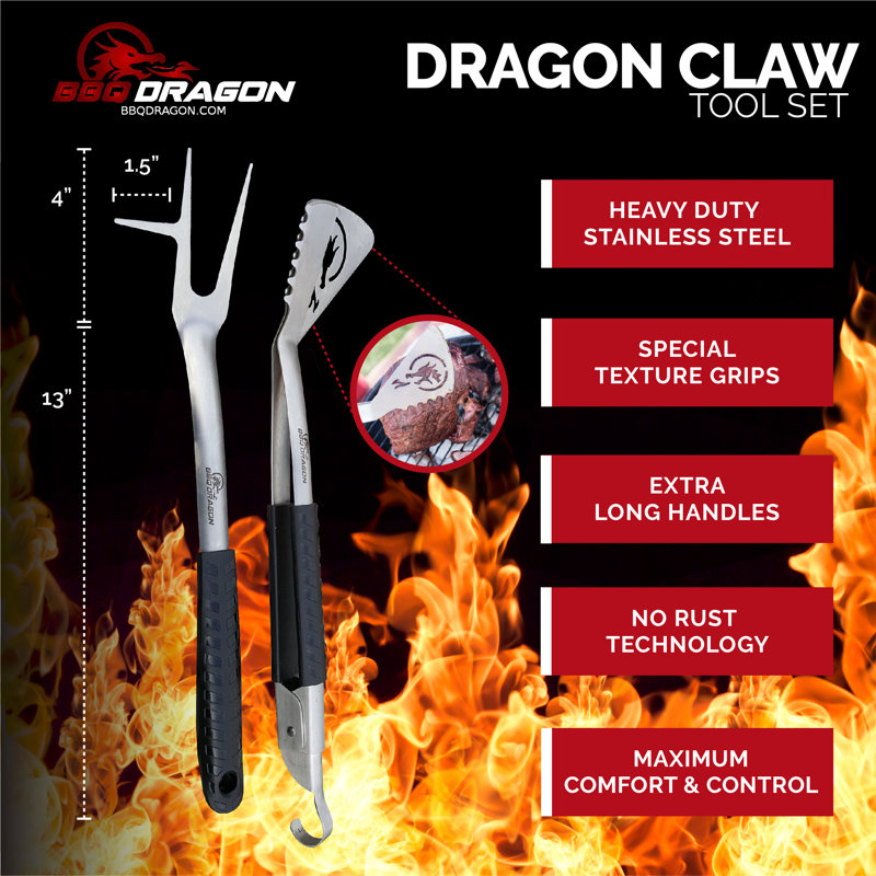 Stainless Steel Grilling Tool Set