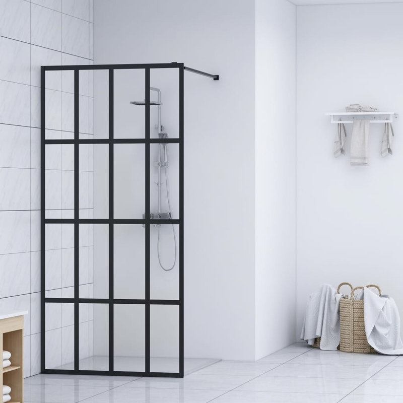 Walk-in Shower Screen Tempered Glass Shower Door Bathroom Multi Sizes