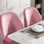 Chaise d'appoint rembourrée en velours capitonné Mariley-1642407871