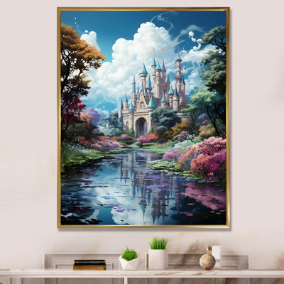 " Fantasy Kawaii Castle Landscape "
