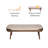 Danforth Solid Wood Bench with Upholstered Cushion Seat