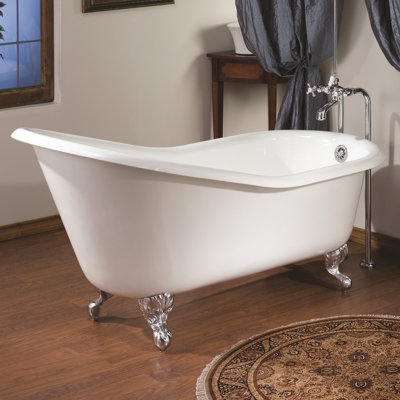 68'' x 30'' Freestanding Soaking Cast Iron Bathtub