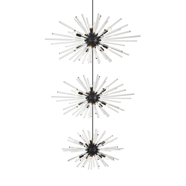 Francene 30 - Light Crystal Dimmable Tiered Chandelier