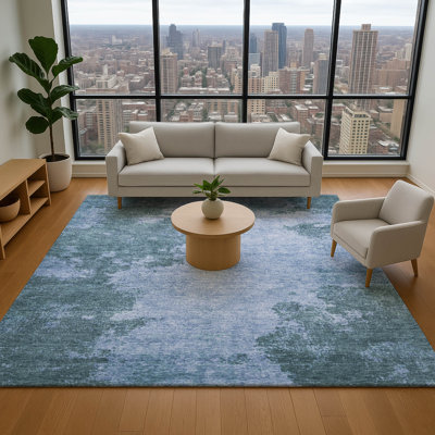 Tapis abstrait lavable à la machine Premium AMF1913