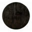 Table de bout ronde de style transitionnel avec tablette de rangement