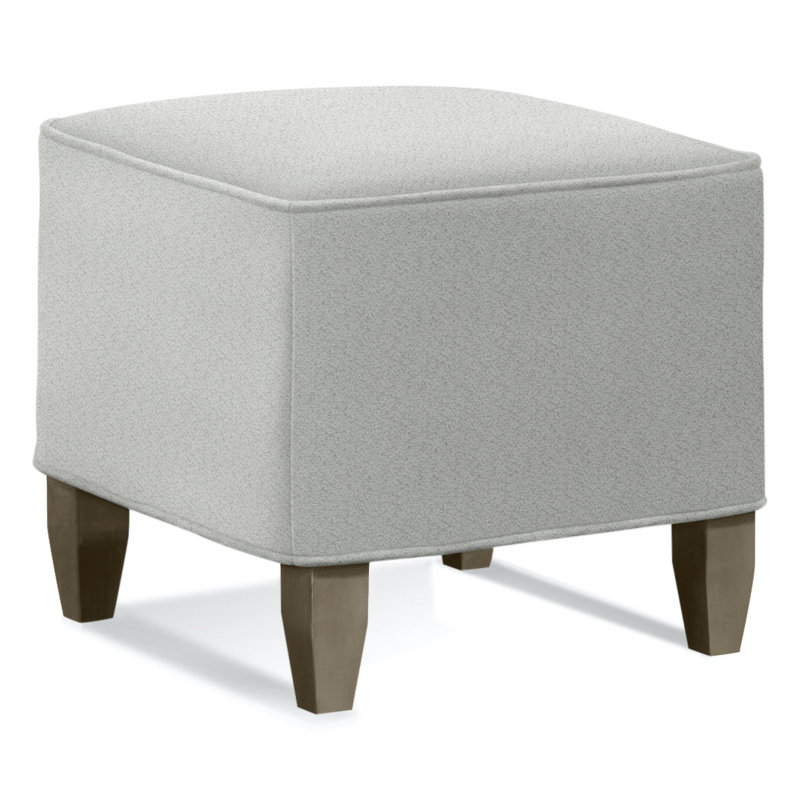 Brooklyn Upholstered Ottoman, Stone Hearth , Bianco Azure; 0809-63