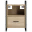 40 cm W Galvanised Steel Bedside Table