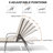 73.9" Aluminum Reclining Patio Chaise Lounge Chairs With Removable Cushions (Set Of 2 )-1079947158-1075794368