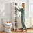 66.9" White Tall Bathroom Storage Cabinet, Slim Freestanding Narrow Linen Tower With 1 Door, Adjustable Shelves, Open Compartments, Anti-tip Design, Space Saving Organizer For Bathroom, Living Room, Kitchen, Small Spaces