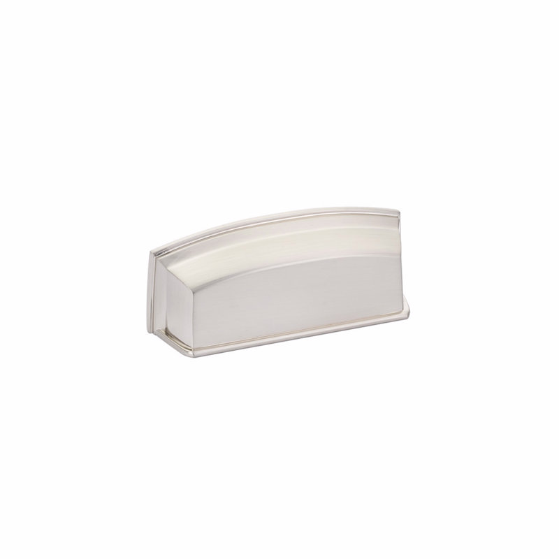 Menlo Park Cup / Bin Pull, Brushed Nickel