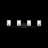 Keta Luisa bath wall sconce with clear fluted glass shades-684034254-684034244