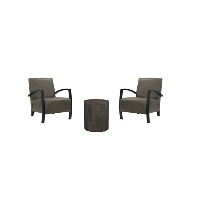 3 - Piece Genuine Leather Reception Set