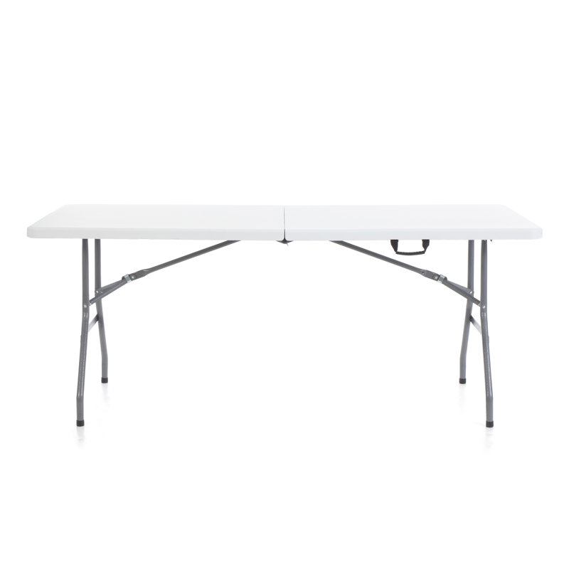 Table pliante rectangulaire en plastique 72 po, Blanc