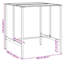 Square Metal Outdoor Bar Table , 100cm W 100cm D