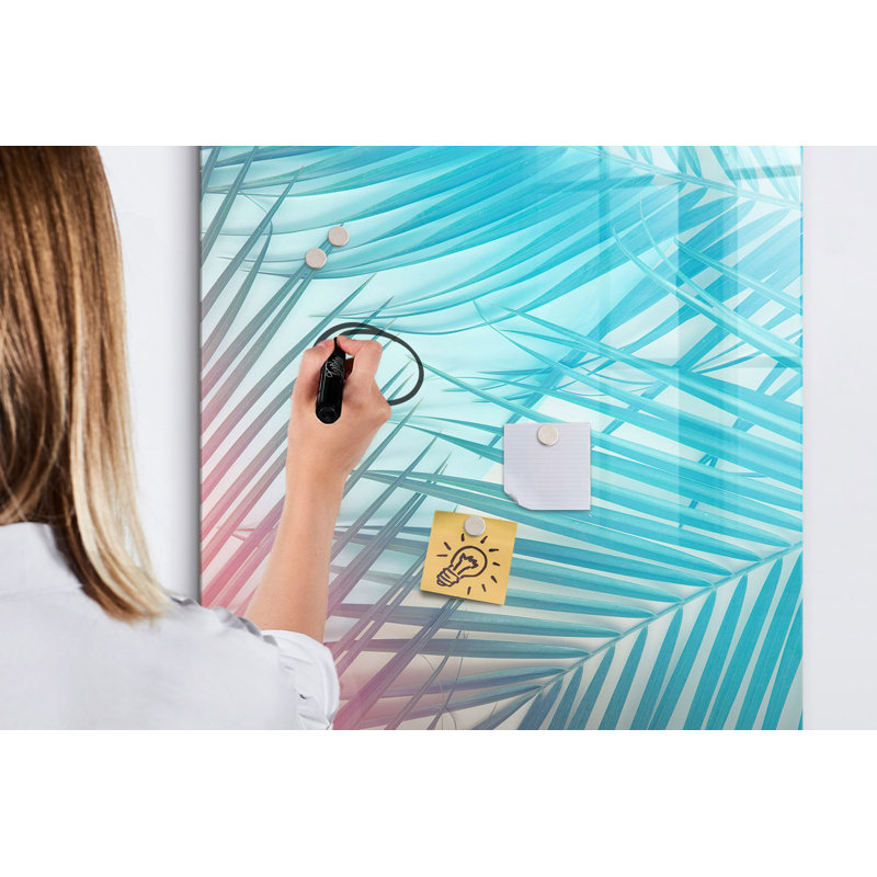 Magnetic Glass Photo Memo Board