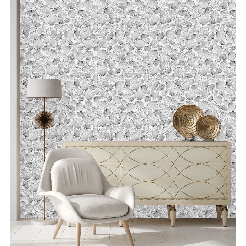 Murale à motif de coquillages Holaway, L 2,08 pi x L 18,75 pi