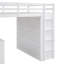 Lit mezzanine double avec tiroirs, bureau et garde-robe