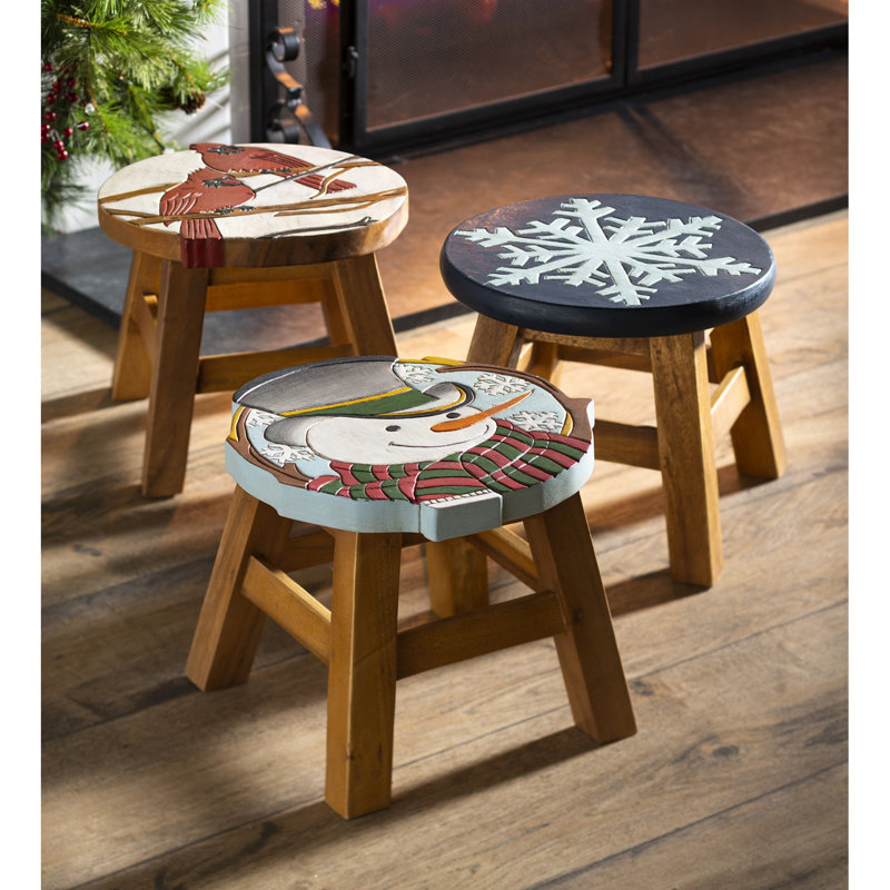 Dorrace Solid Wood Accent Stool