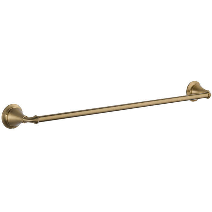 Linden™ 24 in. Wall Mount Towel Bar Bath Hardware Accessory, Brilliance Champagne Bronze