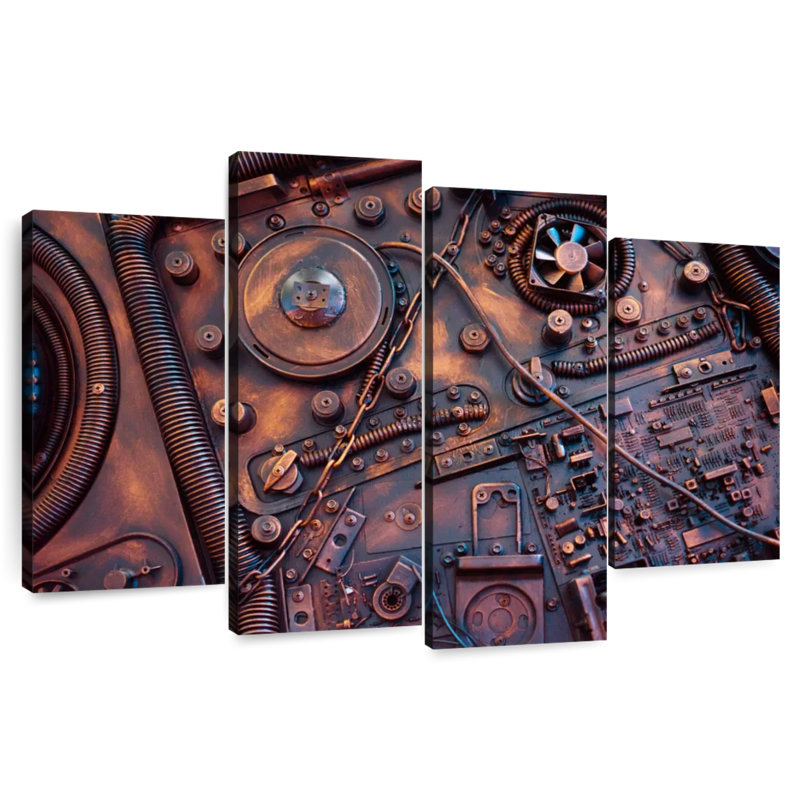 Kerner Mechanical Steampunk Device, 22" H x 36" W