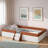 Upholstered Daybed Frame With Fence And Stairs-1581155101