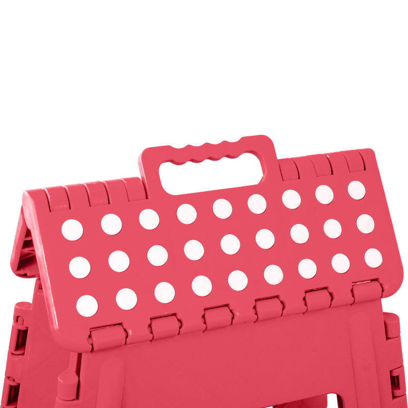 Oilton 1 - Step Plastic Lightweight Folding Step Stool