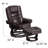 Shebeen Faux Leather Swivel Recliner-125065193