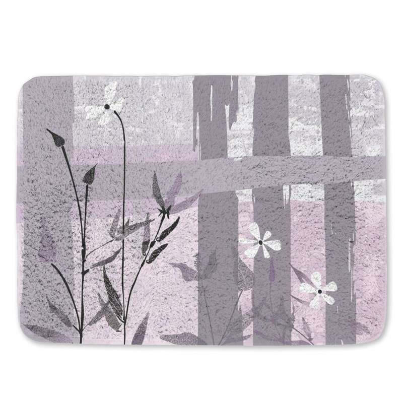 Blaykleigh Microfiber / Microsuede Bath Mat, 17"W x 24"L
