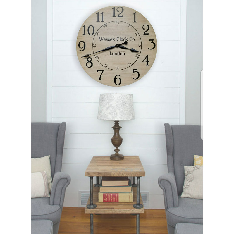 Creston Wood Wall Clock, Large